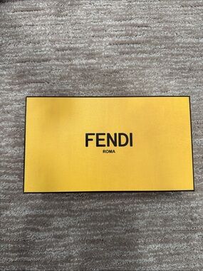Fendi Yellow Logo Sunglasses Box